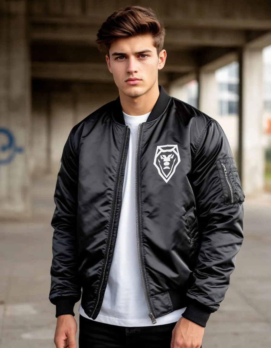 Куртка бомбер с логотипом